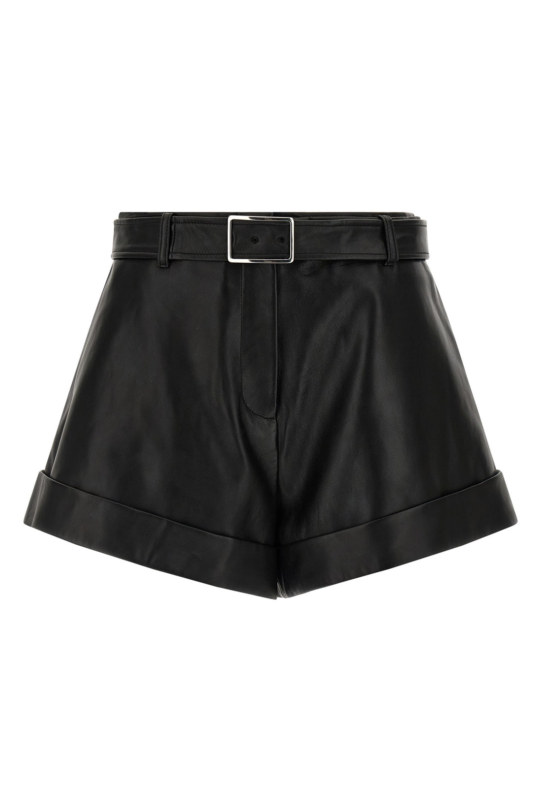 SPORTMAX 38 spxvasaio leather shorts