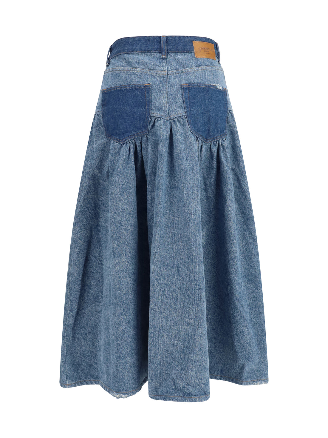 GANNI 36 stretch denim skirt