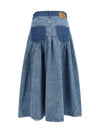stretch denim skirt