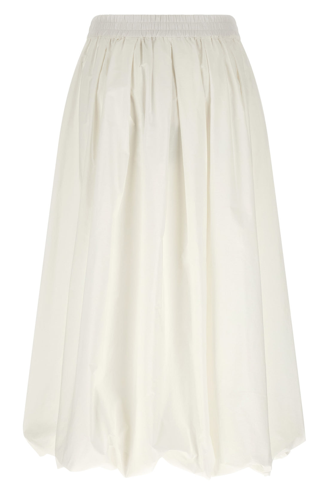 WEEKEND MAX MARA 36 wkinuvole midi skirt in double-layer cotton poplin