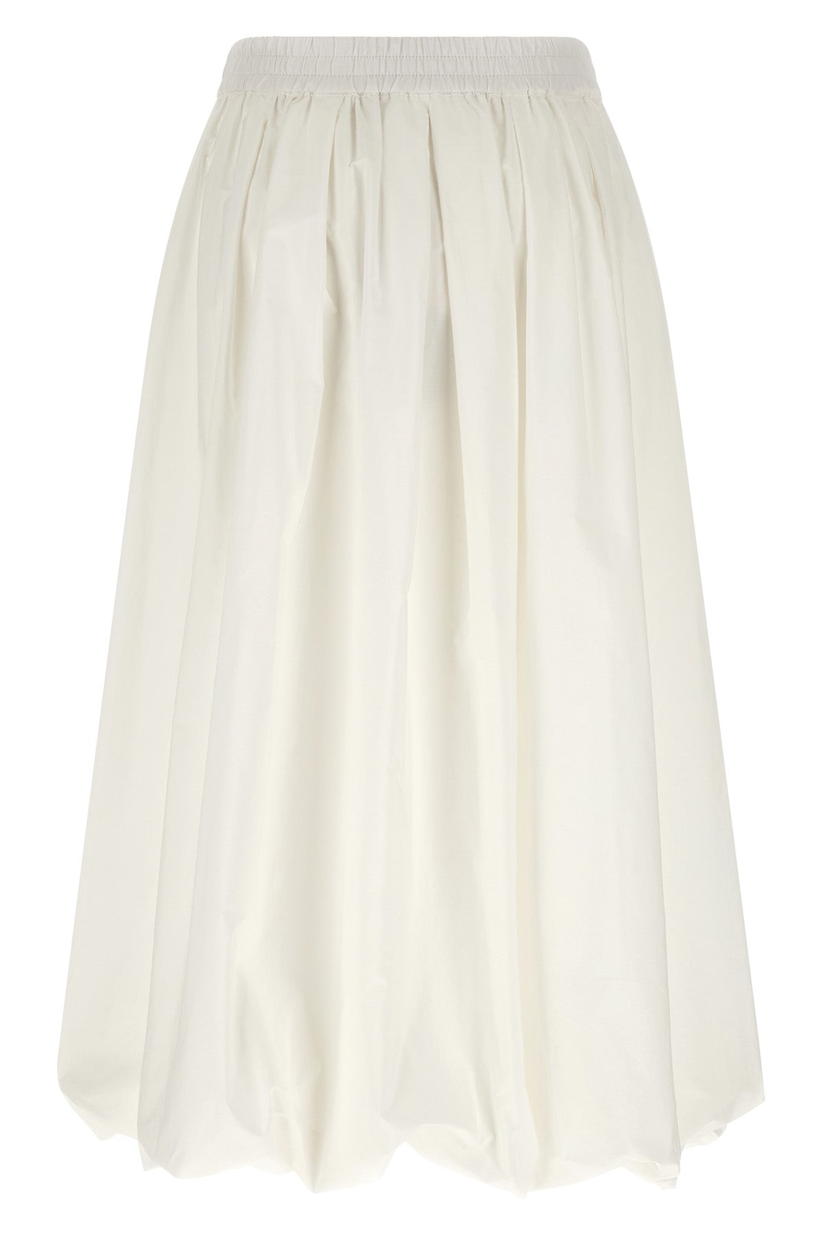 wkinuvole midi skirt in double-layer cotton poplin