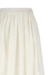 wkinuvole midi skirt in double-layer cotton poplin