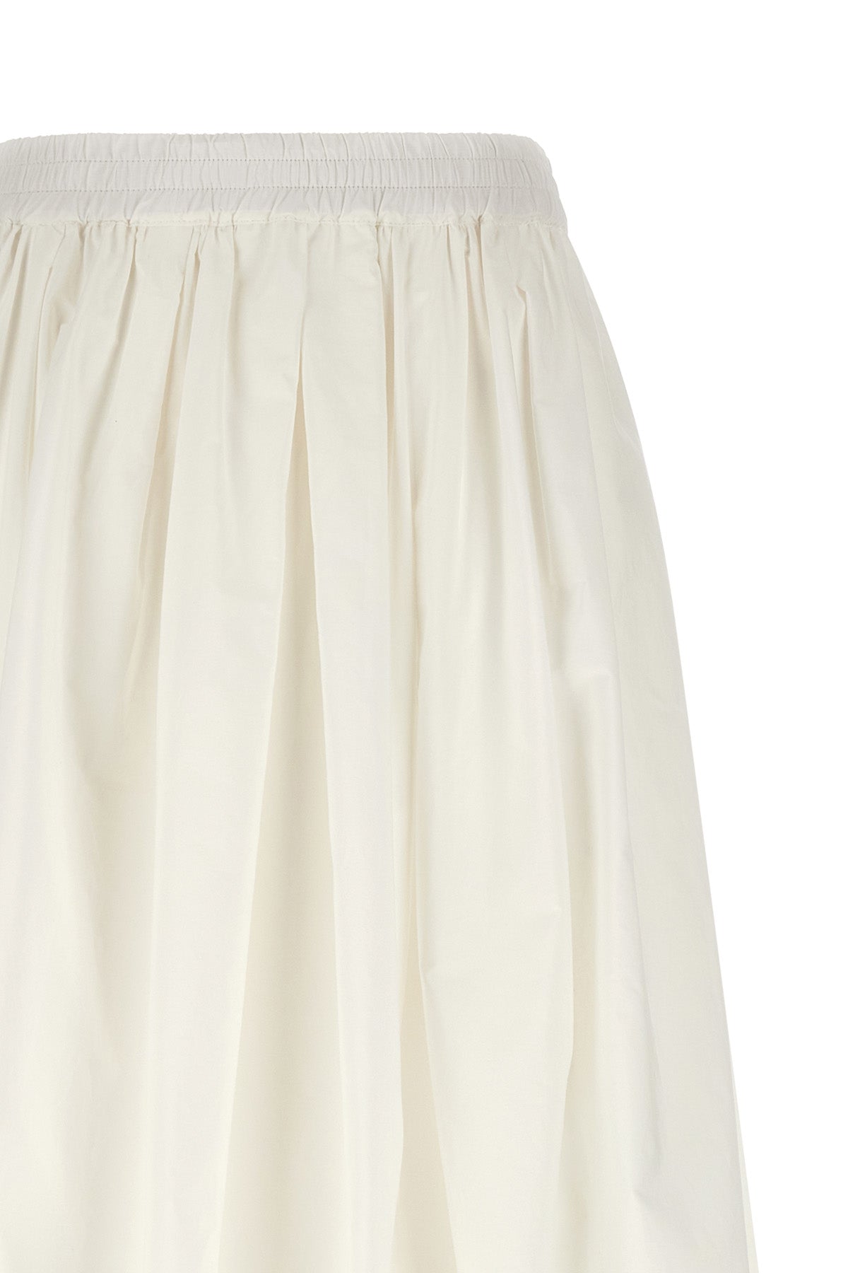 wkinuvole midi skirt in double-layer cotton poplin