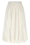 wkinuvole midi skirt in double-layer cotton poplin