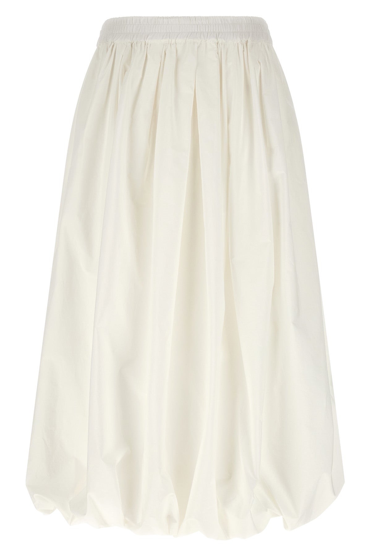 wkinuvole midi skirt in double-layer cotton poplin