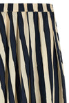 long striped wkduomo skirt in pure cotton poplin