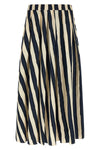 long striped wkduomo skirt in pure cotton poplin