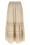 wkipallore long linen skirt