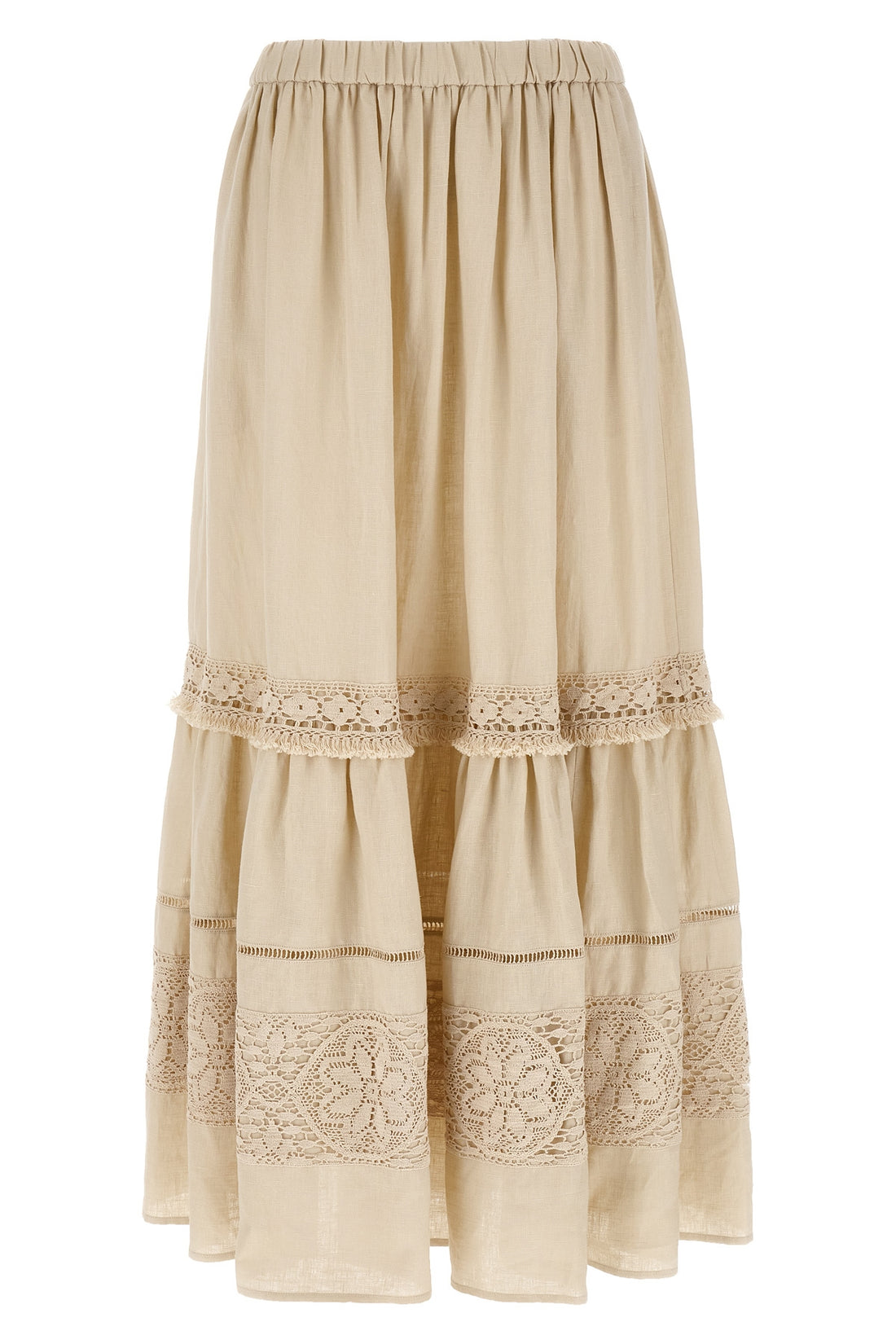 WEEKEND MAX MARA 36 wkipallore long linen skirt