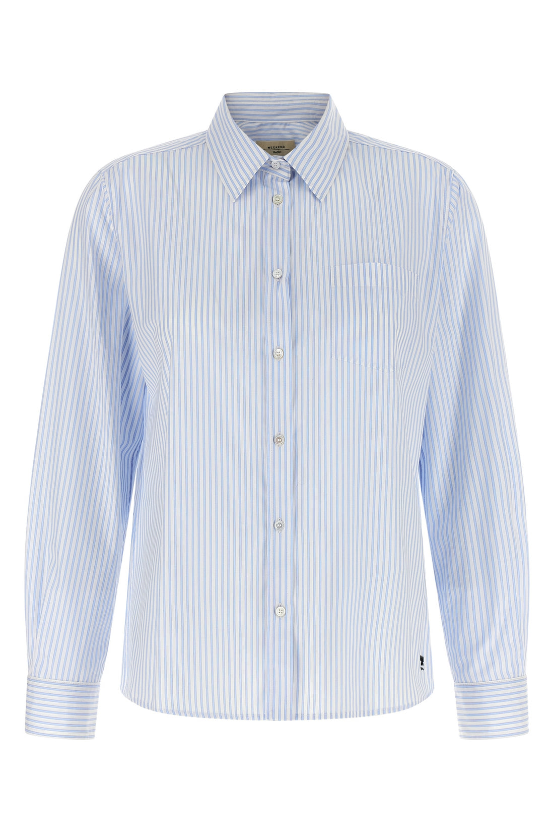 WEEKEND MAX MARA 44 wkdbahamas striped cotton poplin shirt