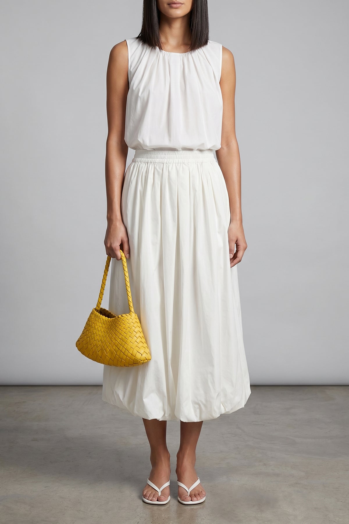 wkiangel double-layer cotton poplin top