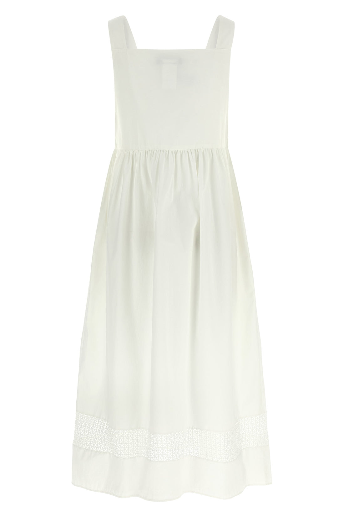 WEEKEND MAX MARA 38 wkdgola long dress in pure cotton poplin