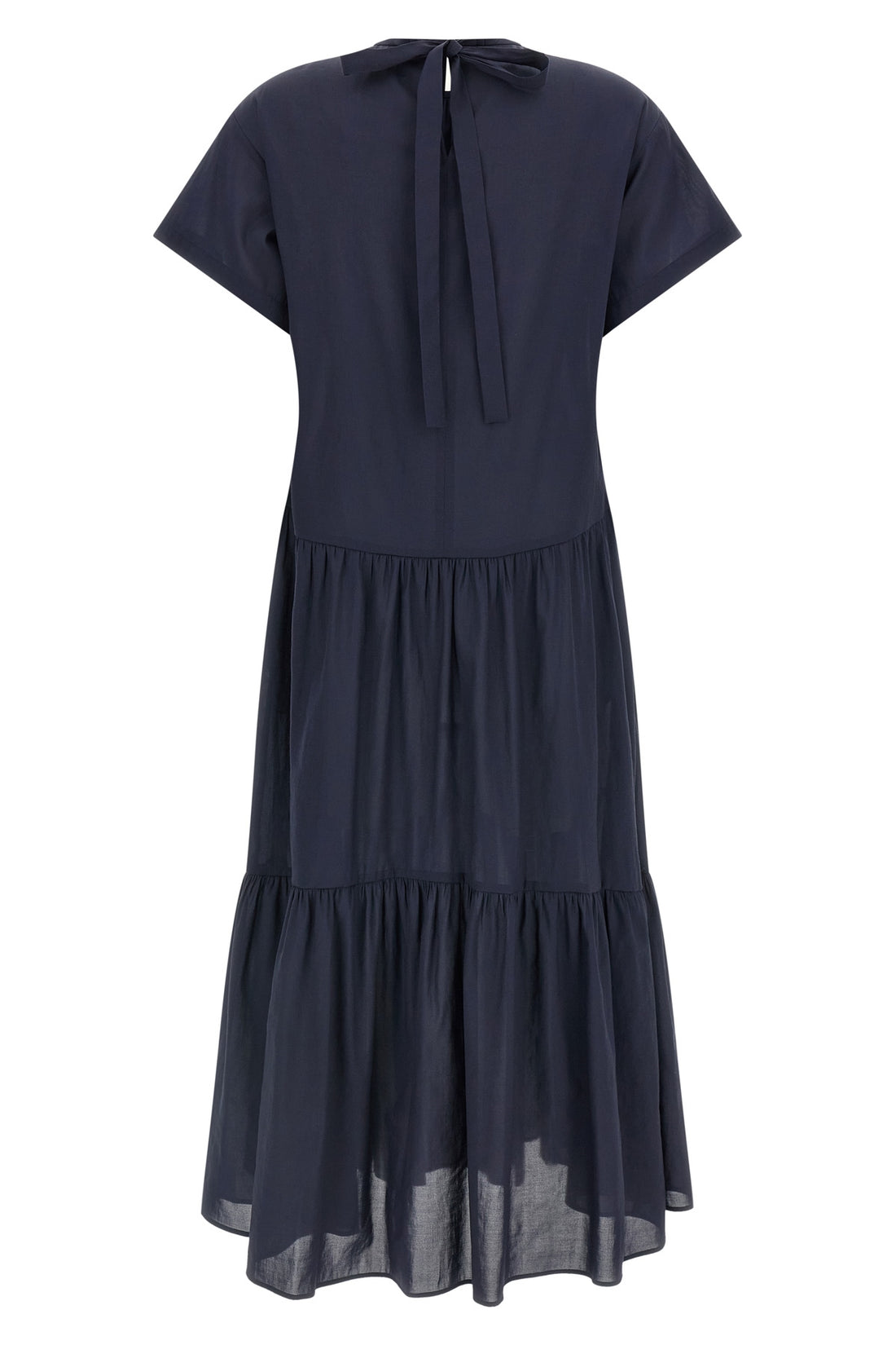 WEEKEND MAX MARA 38 long wkdalloro dress in technical cotton canvas