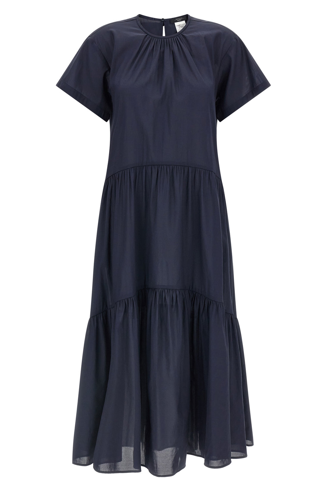 WEEKEND MAX MARA 38 long wkdalloro dress in technical cotton canvas