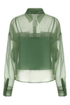 wkdcolomba semi-transparent pure silk organza shirt