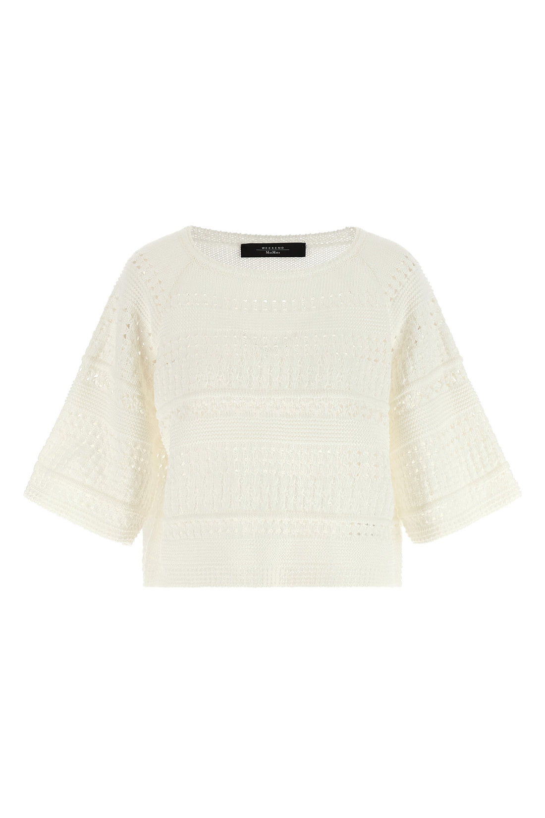 WEEKEND MAX MARA L wkiorche cotton perforated knitted sweater