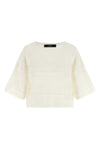 wkiorche cotton perforated knitted sweater