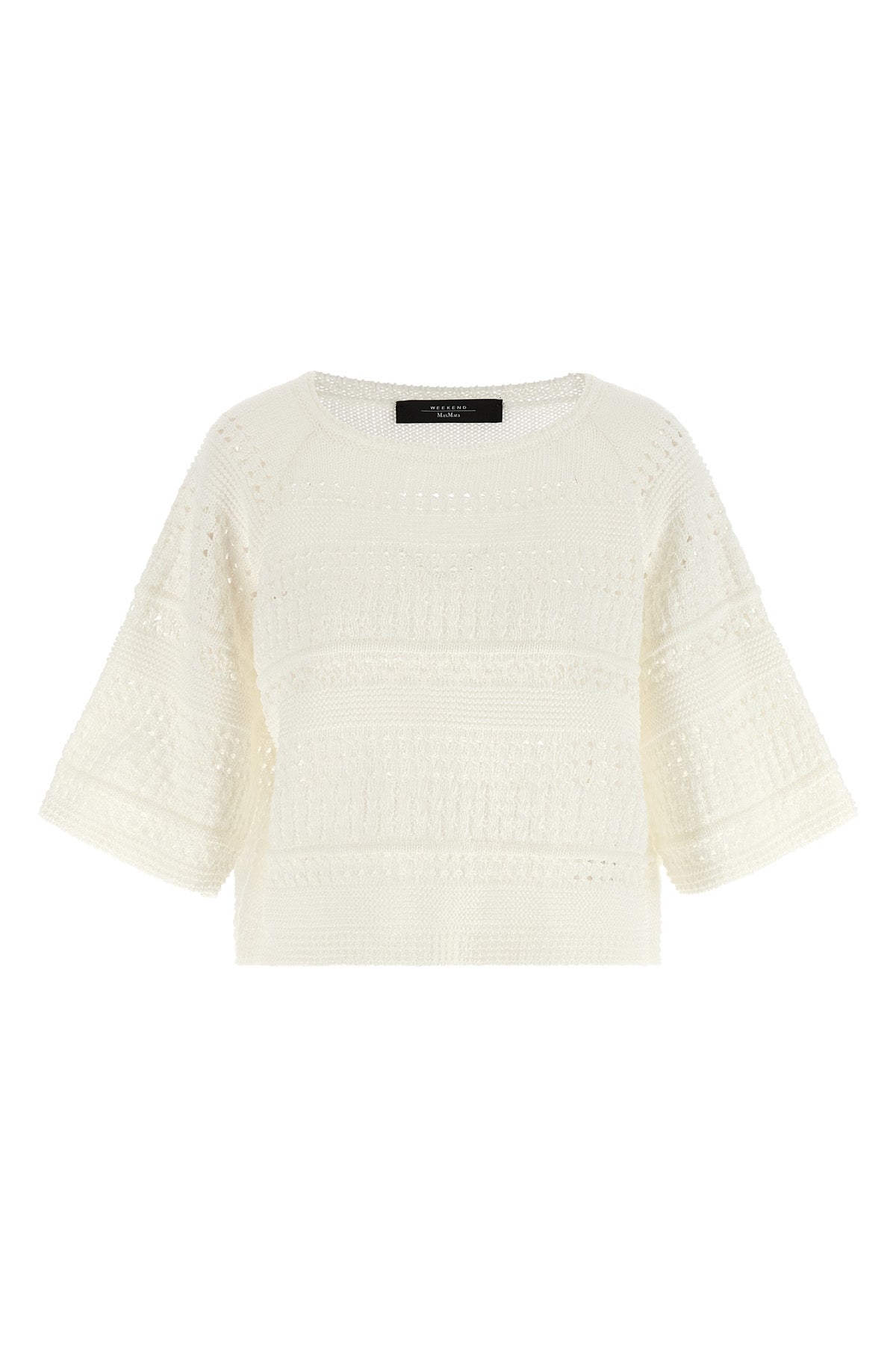 wkiorche cotton perforated knitted sweater
