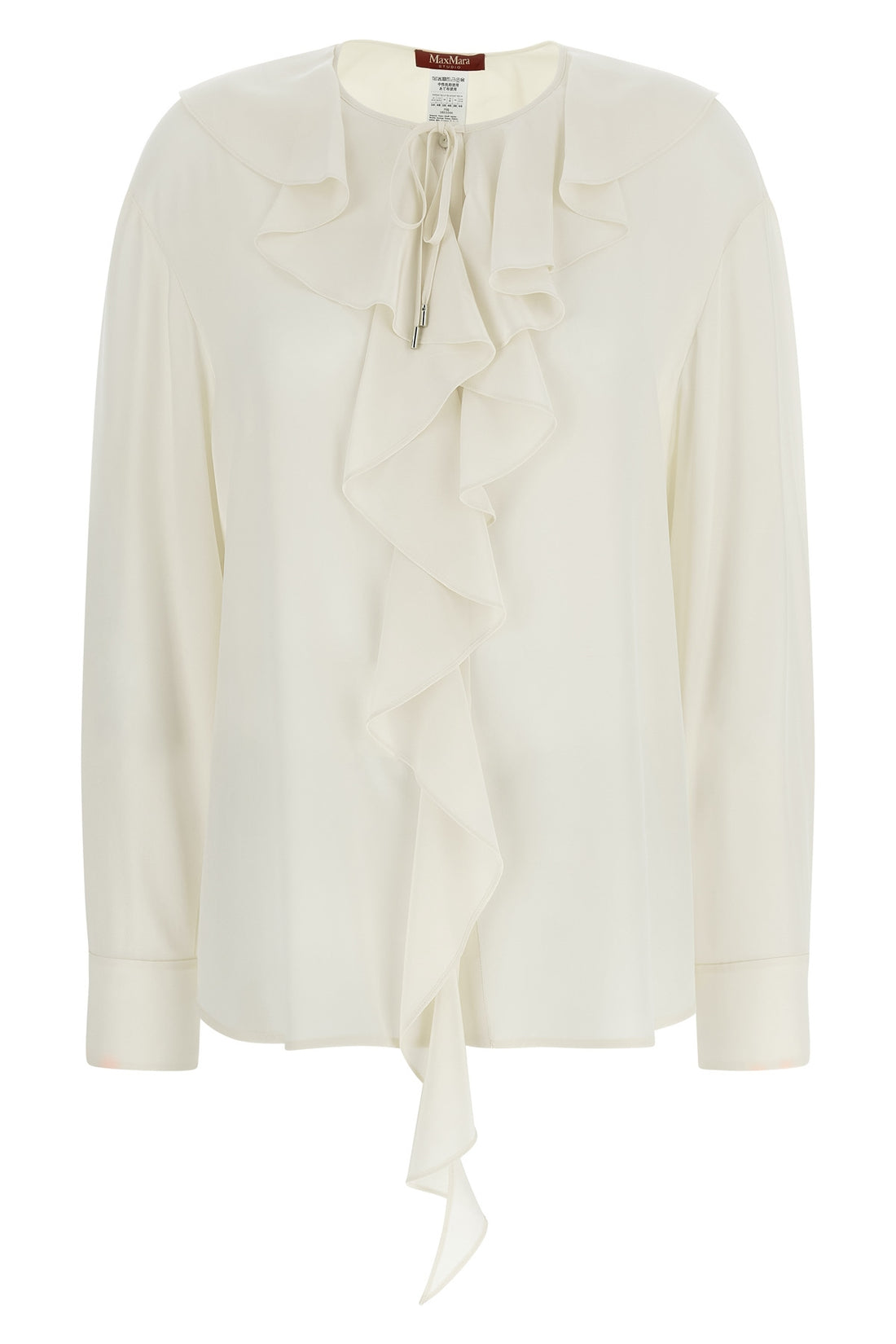 MAX MARA STUDIO 38 mstepica pure silk crêpe de chine blouse