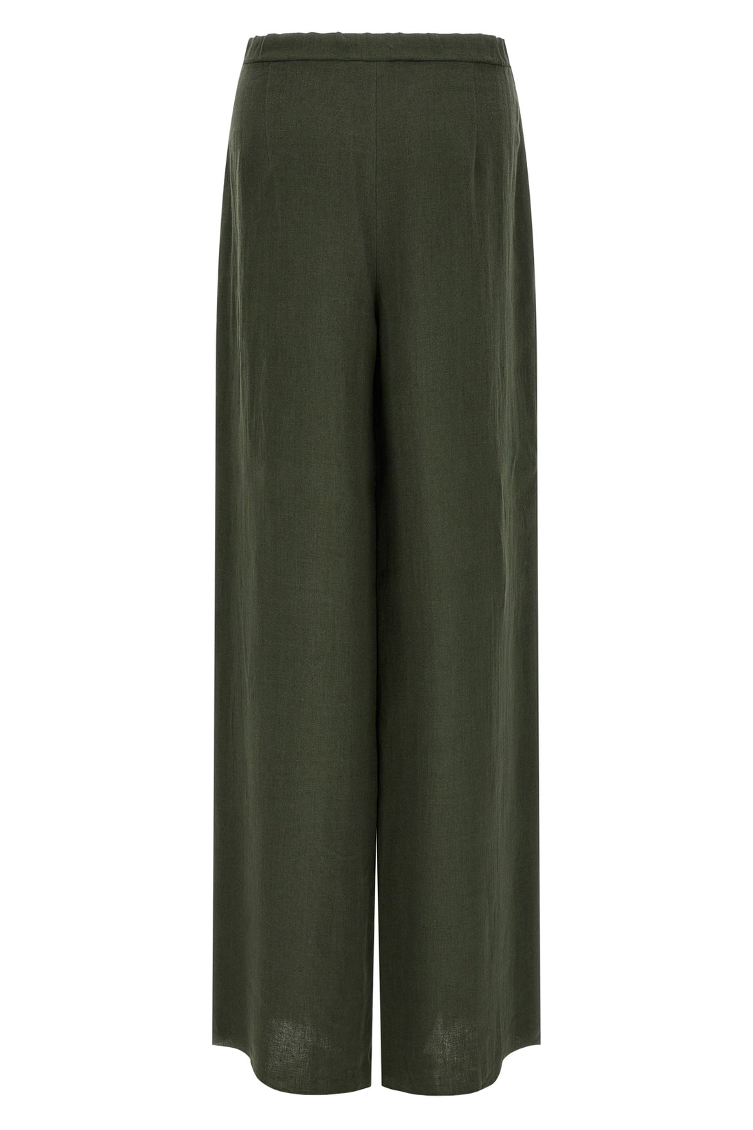 MAX MARA STUDIO 38 mstpelota trousers in pure linen délavé batavia