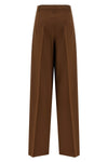 fluid mstbacio trousers in pure natural stretch wool canvas finished