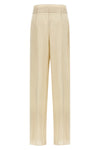 mstmateria trousers in pure washed pure linen light canvas