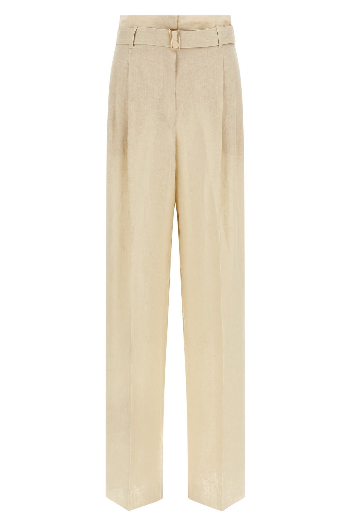 mstmateria trousers in pure washed pure linen light canvas