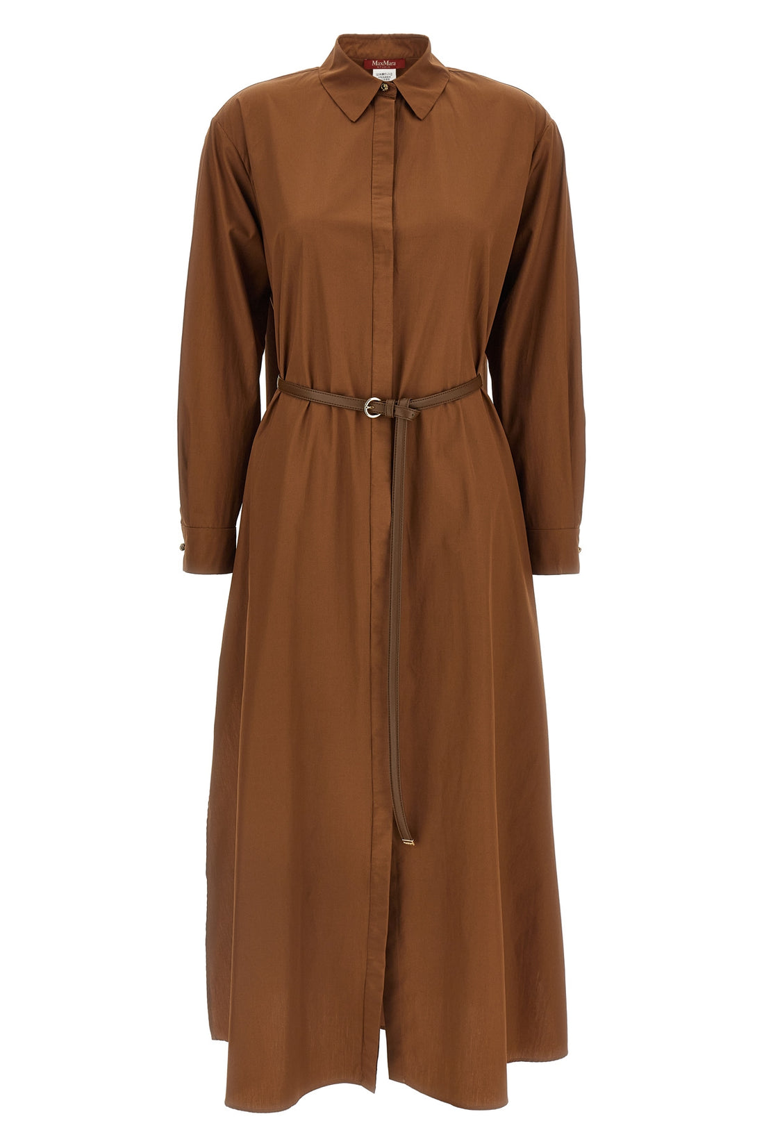 MAX MARA STUDIO 38 long mstlecito dress in cotton poplin