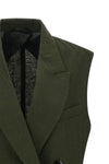 mstaia waistcoat in pure linen délavé batavia