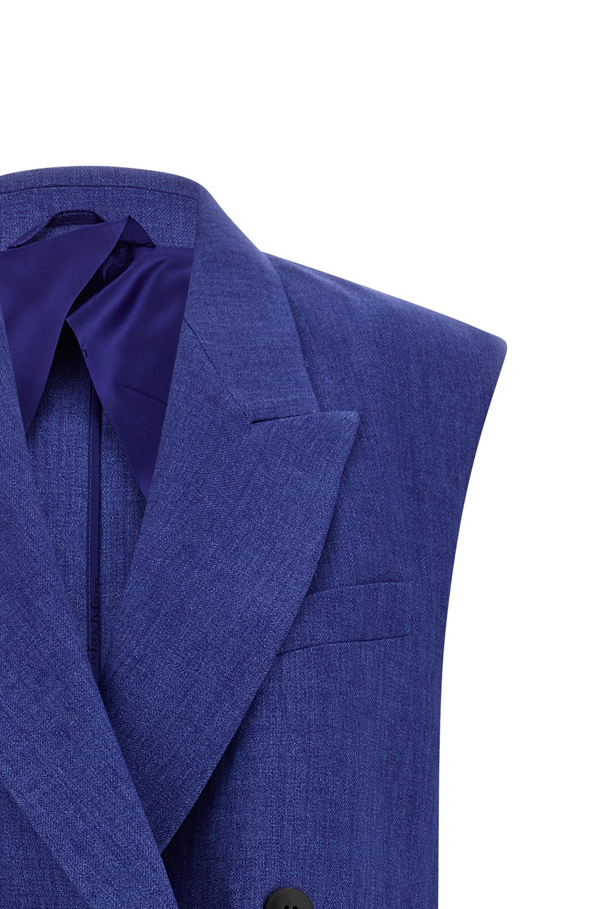 mstaia waistcoat in pure linen délavé batavia
