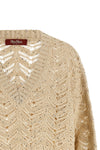 mstfelino sweater in pure cotton yarn worked on chevron stitch perforated