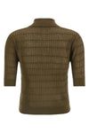 mstgallo polo shirt in wool and silk yarn worked in flat ribbed
