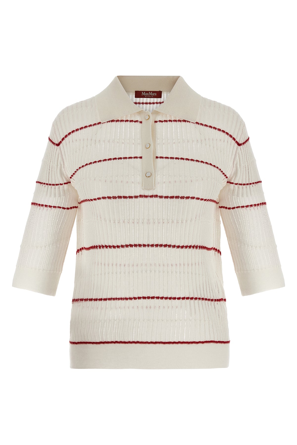 mstgallo polo shirt in silk and wool blend