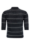 mstgallo polo shirt in wool and silk yarn worked in flat ribbed