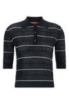 mstgallo polo shirt in wool and silk yarn worked in flat ribbed