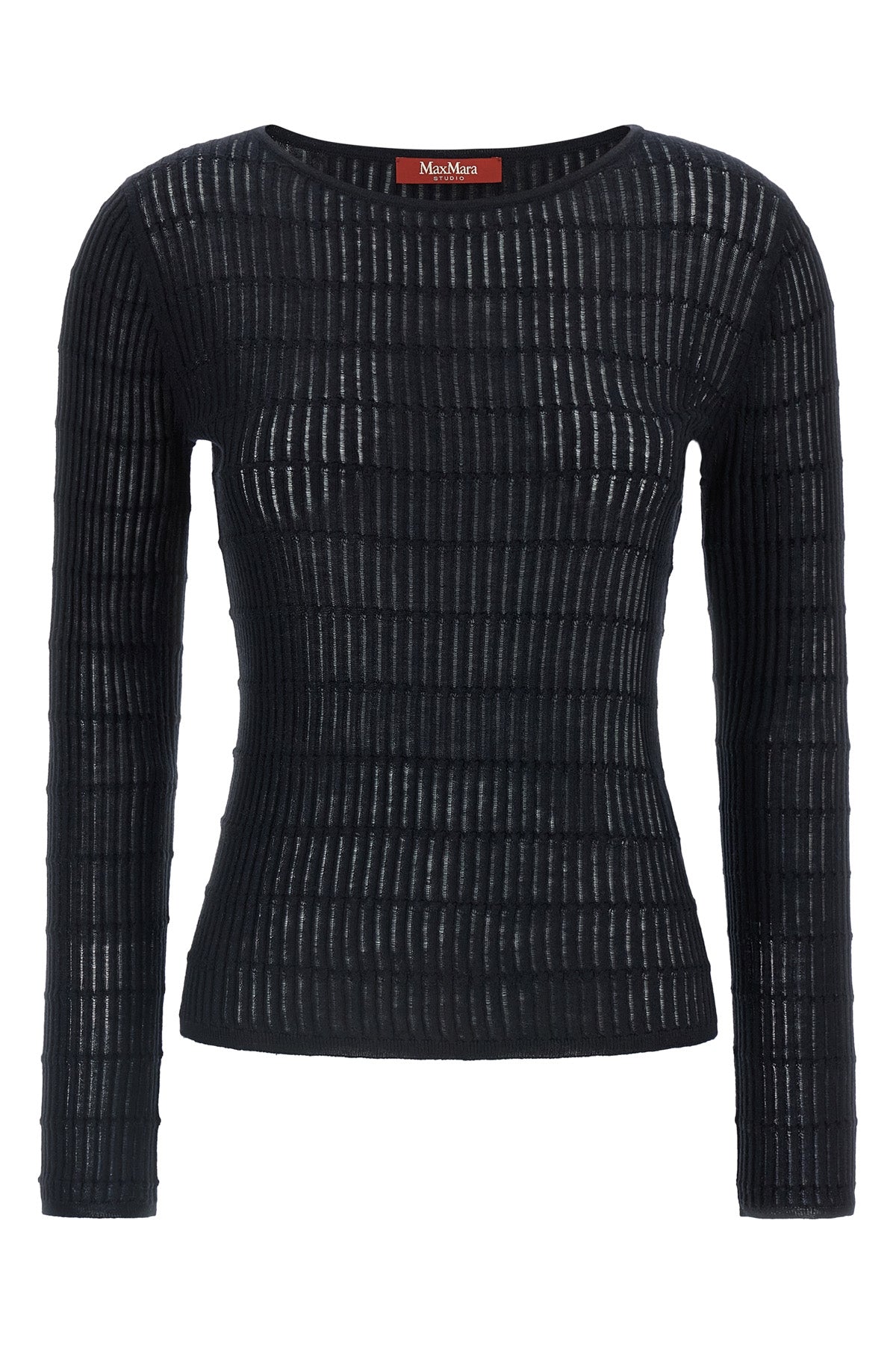 mstpedone flat ribbed wool and silk yarn sweater