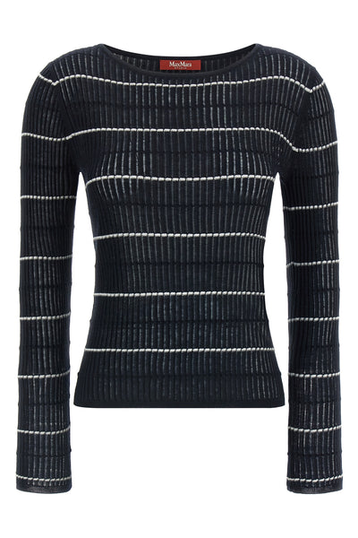 mstpedone flat ribbed wool and silk yarn sweater