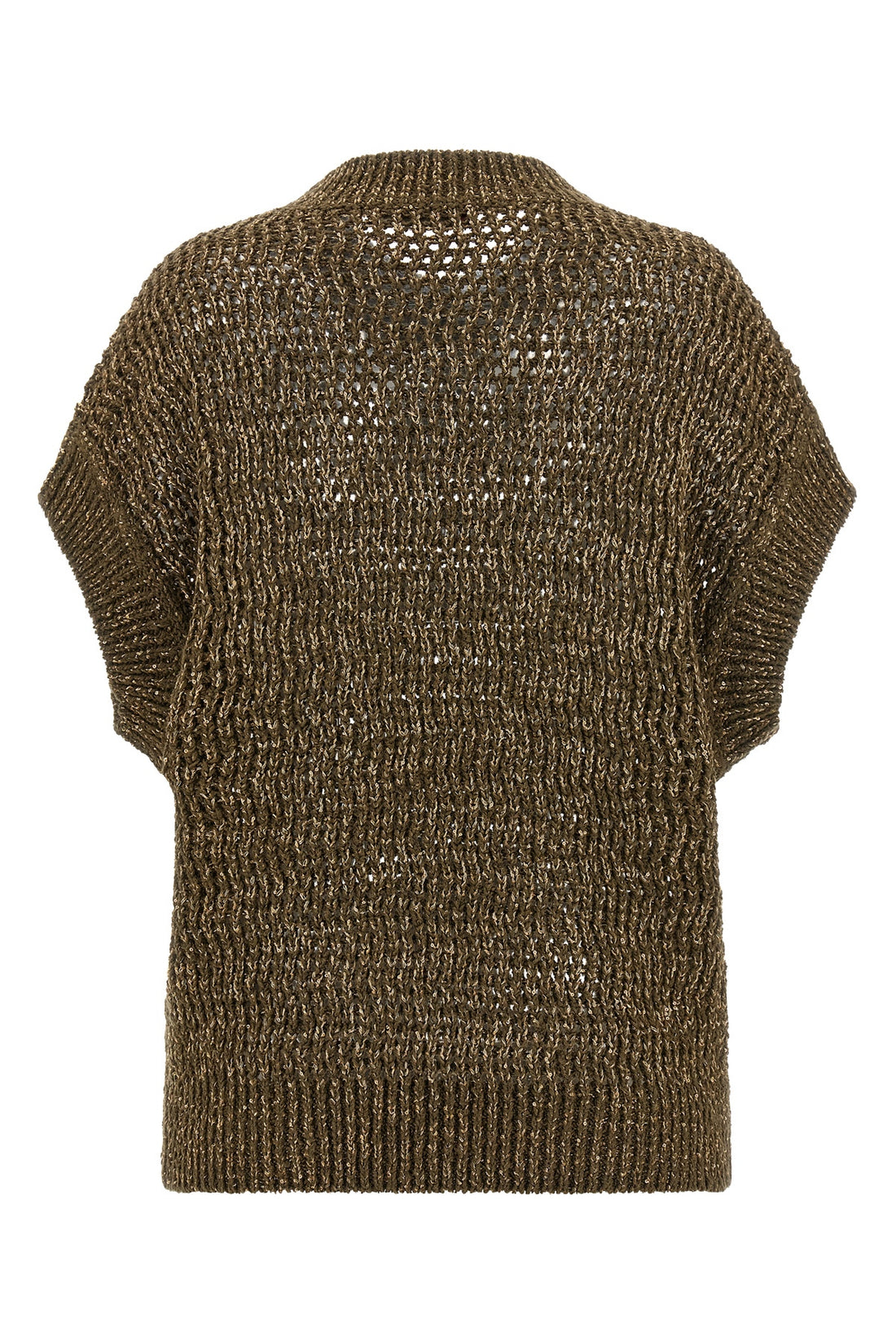 MAX MARA STUDIO L mesh stitch mstarmonia cotton tape sweater
