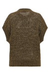 mesh stitch mstarmonia cotton tape sweater