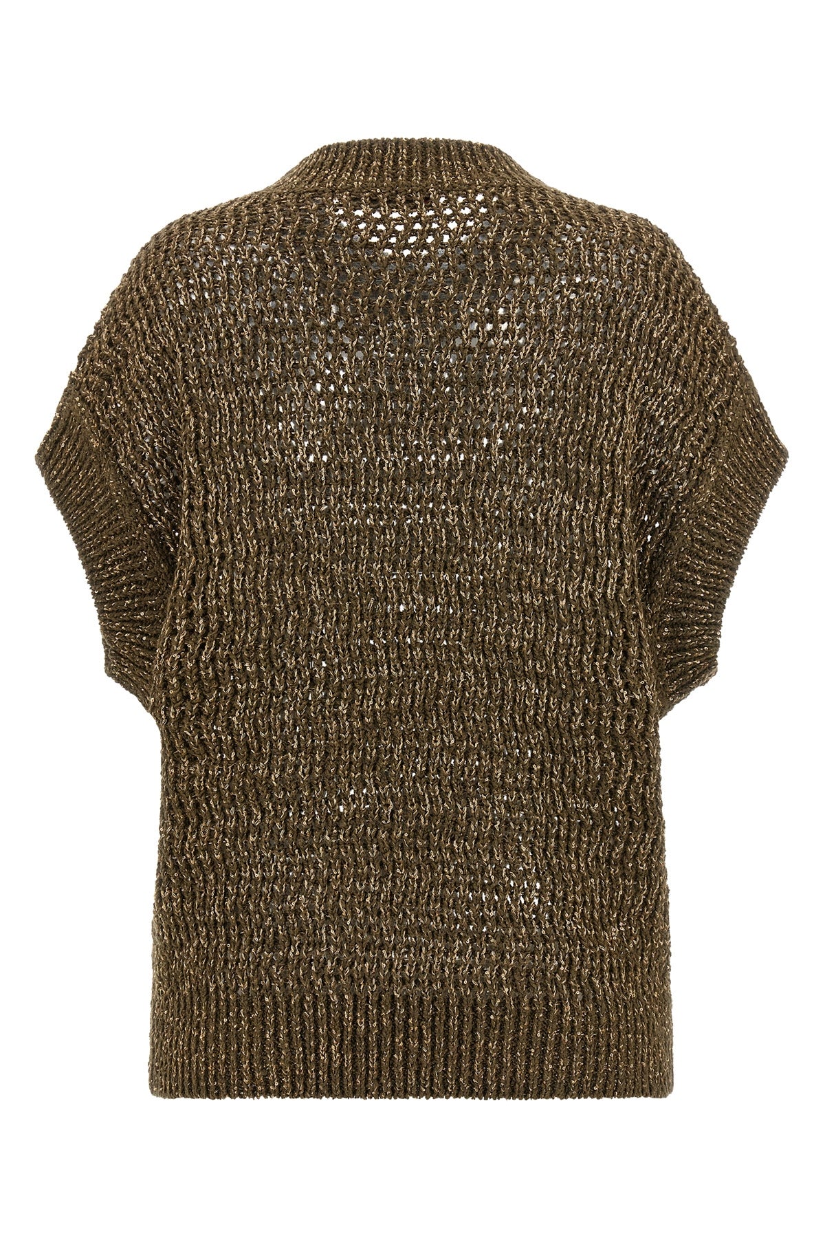 mesh stitch mstarmonia cotton tape sweater