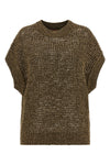 mesh stitch mstarmonia cotton tape sweater