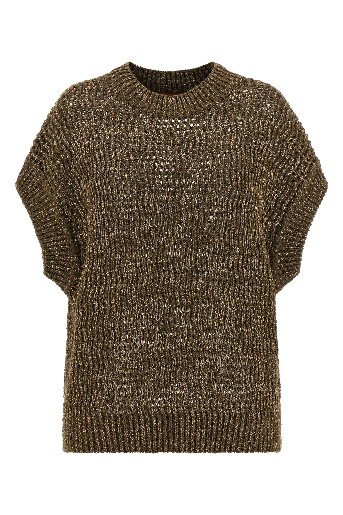mesh stitch mstarmonia cotton tape sweater