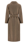 long smmelisa coat in double drap of pure wool sewn by hand