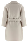 arona coat in double drap of pure wool sewn by hand