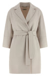 arona coat in double drap of pure wool sewn by hand