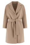 arona coat in double drap of pure wool sewn by hand