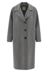 long smmzoe coat in double drap of pure wool sewn by hand