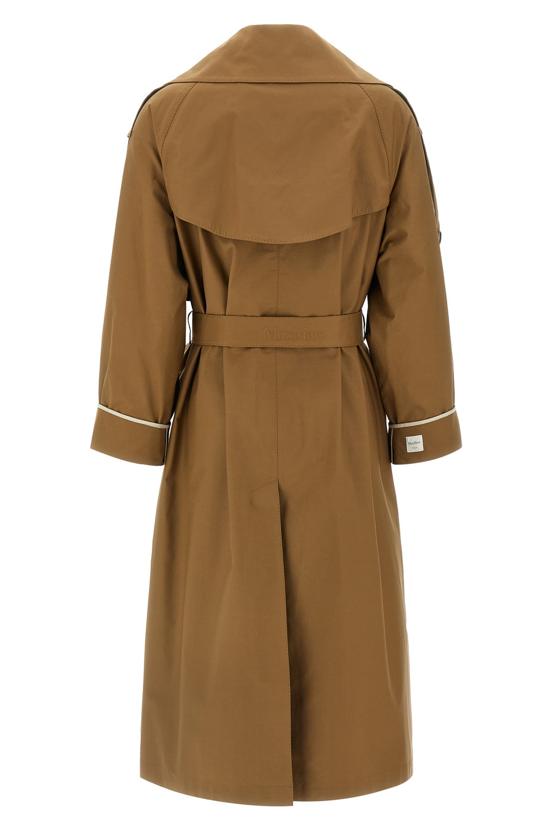 MAX MARA THE CUBE 42 mtcutrench trench coat in waterproof cotton blend twill