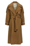 mtcutrench trench coat in waterproof cotton blend twill
