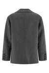 smmelfi single-breasted blazer in pure wool drap